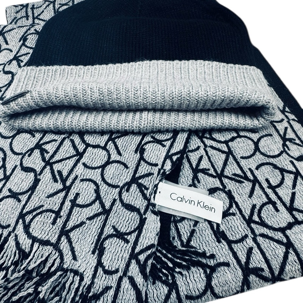 Calvin Klein Women's Muffler and Knit Hat 2 Piece Set - Picture 2 of 6